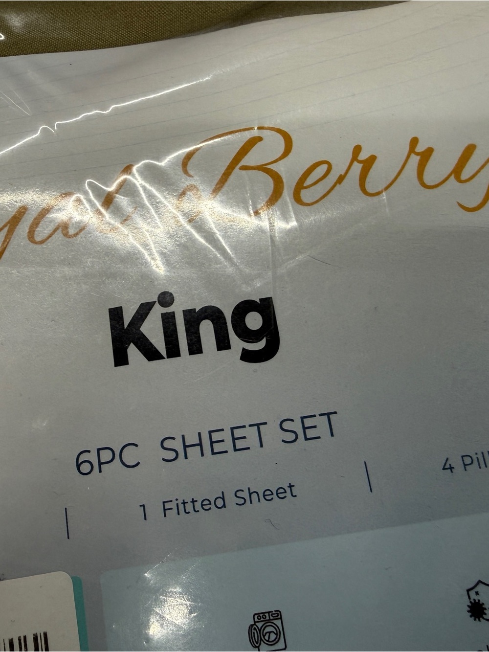 NWT Loyal Berry King 6-Piece Sheet Set Olive Green NIP